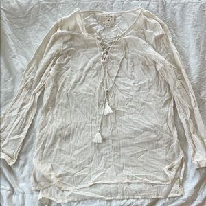 Billabong Cream Lace-Up Tunic